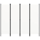4-panels rumdeler 200 x 180 cm hvid