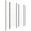5-panels rumdeler 250 x 180 cm hvid