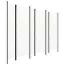 6-panels rumdeler 300 x 180 cm hvid