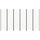 6-panels rumdeler 300 x 180 cm hvid