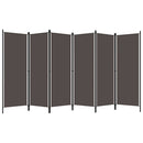6-panels rumdeler 300 x 180 cm antracitgrå