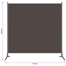 rumdeler 175x180 cm stof brun