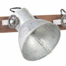 industriel væglampe 65x25 cm E27 sølvfarvet