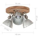 industriel loftlampe 25 W 42x27 cm E27 sølvfarvet