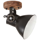industrielle væg-/loftlamper 2 stk. 20x25 cm E27 mat sort