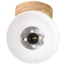 industrielle væg-/loftlamper 2 stk. 20x25 cm E27 hvid