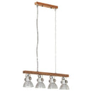 industriel loftlampe E27 mangotræ sølvfarvet