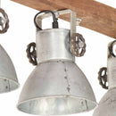 industriel loftlampe E27 mangotræ sølvfarvet