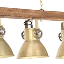 industriel loftlampe E27 mangotræ messingfarvet