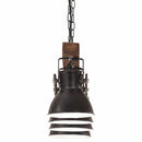 industriel loftlampe E27 mangotræ sort