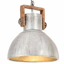 industriel hængelampe 25 W rund 40 cm E27 sølvfarvet