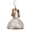 industriel hængelampe 25 W rund 30 cm E27 sølvfarvet
