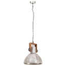 industriel hængelampe 25 W rund 30 cm E27 sølvfarvet