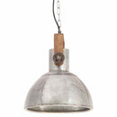 industriel hængelampe 25 W rund 30 cm E27 sølvfarvet