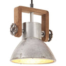 industriel hængelampe 25 W rund 19 cm E27 sølvfarvet
