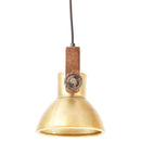 industriel hængelampe 25 W rund 19 cm E27 messingfarvet
