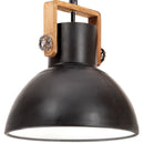 industriel hængelampe 25 W rund 40 cm E27 mat sort