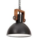 industriel hængelampe 25 W rund 30 cm E27 mat sort