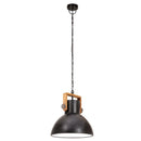 industriel hængelampe 25 W rund 30 cm E27 mat sort