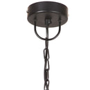 industriel hængelampe 25 W rund 30 cm E27 mat sort