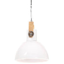 industriel hængelampe 25 W rund 30 cm E27 hvid
