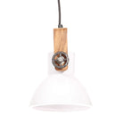 industriel hængelampe 25 W rund 19 cm E27 hvid