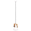 industriel hængelampe 25 W rund 19 cm E27 hvid