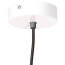industriel hængelampe 25 W rund 19 cm E27 hvid