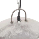 industriel vintage hængelampe 25 W rund 41 cm E27 sølvfarvet
