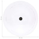 industriel vintage hængelampe 25 W rund 41 cm E27 hvid