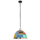 industriel hængelampe 25 W rund vintagestil 41 cm E27 flerfarvet