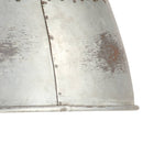 industriel hængelampe 25 W rund vintagestil 31 cm E27 sølvfarvet