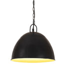 industriel hængelampe 25 W rund 31 cm E27 mat sort