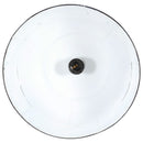 industriel hængelampe 25 W rund 31 cm E27 mat sort