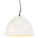 industriel vintage hængelampe 25 W rund 31 cm E27 hvid
