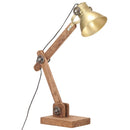 industriel skrivebordslampe 58x18x90 cm E27 rund messingfarvet