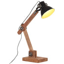 industriel skrivebordslampe 58x18x90 cm E27 rund mat sort