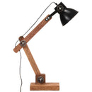 industriel skrivebordslampe 58x18x90 cm E27 rund mat sort