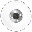 industriel skrivebordslampe 58x18x90 cm E27 rund mat sort