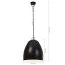 industriel hængelampe 25 W rund 42 cm E27 mat sort