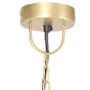 hængelampe 25 W rund 48 cm E27 messingfarvet
