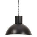 hængelampe 25 W rund 48 cm E27 mat sort