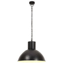 hængelampe 25 W rund 48 cm E27 mat sort