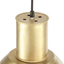 hængelampe 25 W rund 28,5 cm E27 messingfarvet
