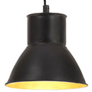 hængelampe 25 W rund 17 cm E27 sort