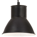 hængelampe 25 W rund 17 cm E27 sort