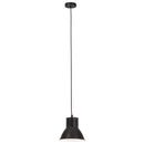 hængelampe 25 W rund 17 cm E27 sort