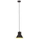 hængelampe 25 W rund 17 cm E27 sort