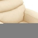 massagestol stof cremefarvet