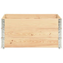 højbed 3 stk. 80x120 cm massivt fyrretræ